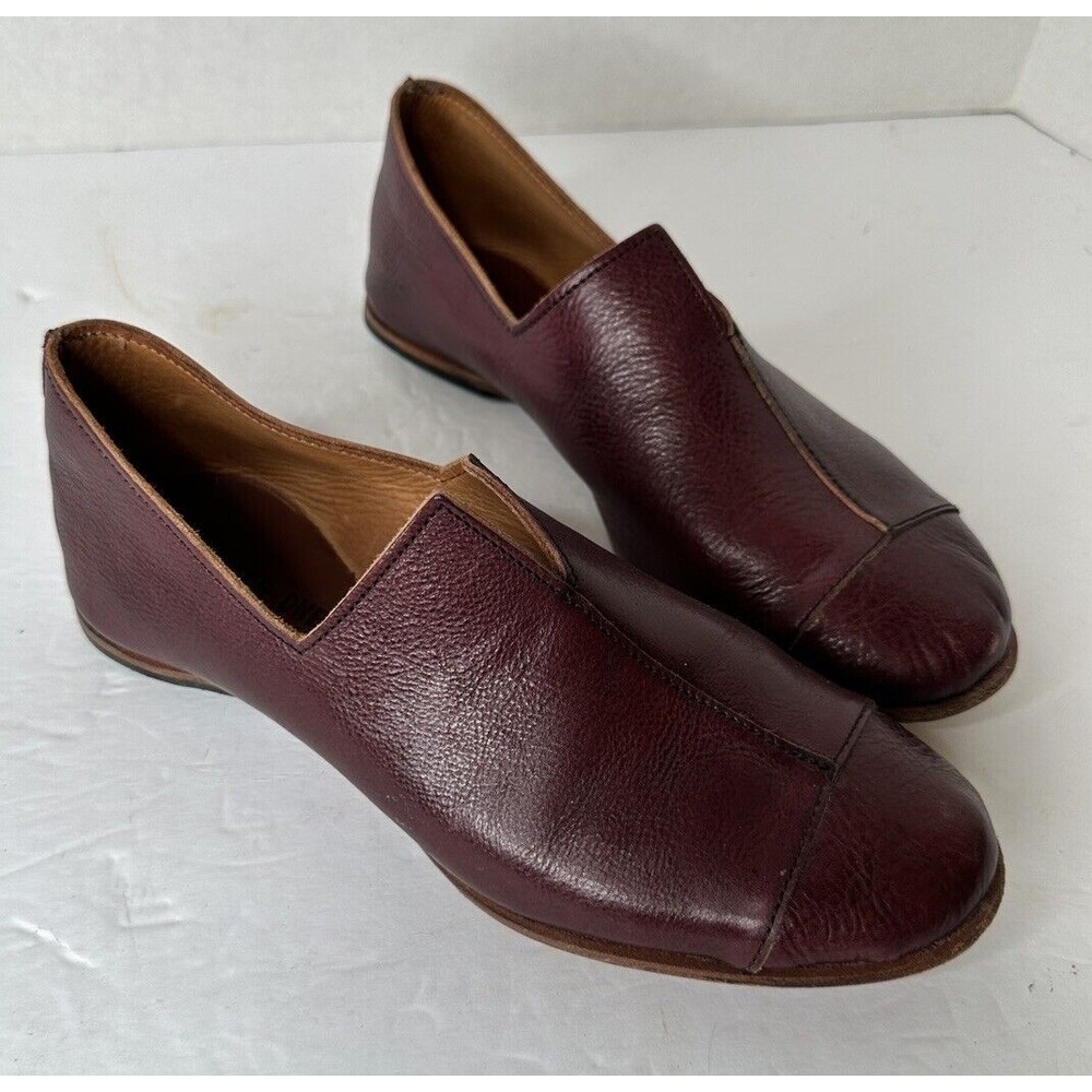 Elegant Burgundy Leather Loafers
